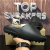 Top Fashion Foam Runner Homens Mulheres Designer Chinelos Sandálias Slides Massagem Slide Moon Cinza Mineral Azul Verão Praia Flat Luxo Ao Ar Livre Sandália Sapatos