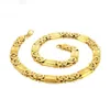 11 mm breite goldfarbene byzantinische Herrenkette aus Edelstahl, Halskette für Jungen, Modeschmuck246h
