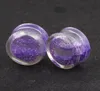 Ear plug tunnel F58 60pcs mix 616mm body jewelry Glitter flesh tunnel Liquid plug Piercing Gauge Plug2131928