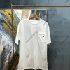 Magliette da uomo estive 24SS Maglietta di lusso con stampa di lettere maglietta di design tascabile magliette stampate vestiti di Parigi maglietta a maniche corte T-shirt stile allentato