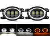 2PCS 4 Inch 30W LED Fog Lights for Jeep Wrangler Front Bumper Replacements White Amber Driving Offroad4392539