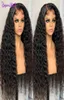 Telefoner Automotive Online Shopping Black Part 30 Inch Transparent Deep Frontal Curly Wigs Loose Water Wave Lace Front Human Hair4085909