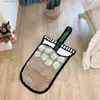 Tapijt Ijskoffie Getuft Tapijt Woonkamer Tapijt Chique Onregelmatig Tapijt Slaapkamer Nachtkastje Mat Deur Vloer Anti Slip Pad Esthetisch Home Decor T240219