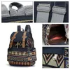 Backpack Retro Bohemian Schoolbag 2024 High Quality Women Canvas Vintage Ethnic Backpacks