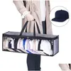 Storage Bags Hat Organizer Case With Carry Handles Cap Bag For Home Travel Men Drop Delivery Dhmpj