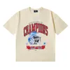 T-shirt Plus da uomo Polo Girocollo ricamato e stampato in stile polare estivo con t-shirt da strada in puro cotone 76767
