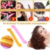 Hair curler No heat Soft Plastic Magic hair roller Spiral Round Curls Factory wholesale 240117