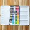 12/24/36/48 kleuren Art-grade ijzeren doos Effen kleur aquarelverf voor studenten met professionele parelmoer kunstpigmenten