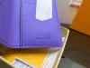 2023 Designer Women Purple Wallets Unisex Embossed Letter Multiple Wallets Orange Card Holders Brand Men's Multi Card Long Wallet Suit Clip Zipper Pocket Purses