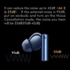 Mobiltelefonörlurar Realme Buds Air 3 Bluetooth Earphone 42dB Active Noice Avbryt Massiver Batterifattiga hörlurar Vattenbeständigt headset YQ240219