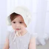 Hats Summer Baby Hat Infant Girl Sun Cute Solid Color Hollow Out Girls Lace Fisherman Cap