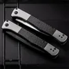 Higher Quality BM 4170BK Fact AUTO Folding Knife S90V DLC Spear Point Blade Aluminum Handles with Carbon Fiber Inlays Easy To Carry Outdoor Hunting Pocket Knife