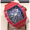 Orologio da polso RM Racing Machine Richards Milles Collezione RM35-02 RM3502 NTPT Red Devil Orologio meccanico sportivo alla moda in edizione limitata da uomo