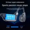 Mobiltelefonörlurar Benledning Bluetooth Headset Waterprospated Sports 32G RAM Swimming for Outdoor Sport YQ240219