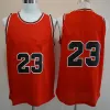 23 남자 마이클 45 MJ Jersey Dennis 91 Rodman Scottie 33 Pippen 반바지 검은 빨간색 흰색 스티칭 황소 농구 유니폼