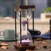 Decorative Objects Figurines European Retro 15 Minutes Hourglass Sand Clock Home Supplie Timer Desktop Ornament Sandglass Luxury Living Room Decorations Gift T24