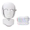 7 LED Light Therapy Face Beauty Machine LED Máscara facial de pescoço com microcorrente para dispositivo de clareamento da pele DHL Shipping268Y4692346