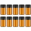 1 ml 2 ml 3 ml Mini Amber Glas Essentiële Olie Reagentia Hervulbare Monsterfles Bruin Glazen Flesjes Met Cap217P