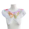 Scarves Embroidered Butterfly False Collar For Women Elegant Detachable HorseFace Skirt Faux Clothes Accessories