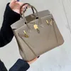 Borse di design Bk Designer Togo Borsa in pelle fatta a mano con filo di cera di miele Vitello modello litchi Borsa con fibbia Grande capacità da donna