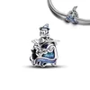 925 Silver Beads Anime Cartoon Series Lollipop DIY String Decoration Beaded Captain Warrior Pendant