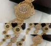 Cintura árabe cinto redondo oco flor corrente de metal deve ser usado para festa de casamento2639463