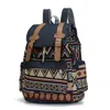 Backpack Retro Bohemian Schoolbag 2024 High Quality Women Canvas Vintage Ethnic Backpacks