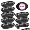 Dishes & Plates Plates 12 Pcs French Fries Hamburger Basket Serving Trays Plastic Fruit Baskets Restaurants Kitchen Fast Cupcake Drop Dh7Zu