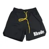 Luxe nieuwe RHUDE herenshorts Ademende strandshorts Basketbalstraat Dames Casual Mesh Track Oversize shorts Taille Trekkoord Rhude shorts Amerikaanse maat S-XL