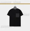 Summer Paris Mens T-shirts Designer T-shirt de luxe T-shirt Hommes Poche Patchwork Badge Métal T-shirt Femmes Manches courtes Casual Coton T-shirt Tops