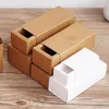 Tom White Kraft Paper Drawer Boxes for Cosmetics Essential Oil Droper Bottle Jewelry Gift Packaging Box 20st- 10 30 50 100ML297B