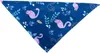 Dog Apparel 60pcs/lot Special Making Flamingo Pet Puppy Cat Cotton Bandanas Collar Scarf Tie Handkercheif Y3907 Custom Made