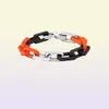 Bracener Bracelets Jewelry Link Chain Fashion Bangle Femmes Teen Girls Bambou Bamboo Retro Dazzle Orange Rainbow Colors Blue Plat9514057