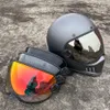 Sunshade Motorcycle Bubble Shield Lens Okulary przeciwsłoneczne Akcesoria pasujące do retro backo ex zero moto3 rymic r980 hełmy gogle klasyczna moda