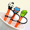 Custom Before Christmas silicone straw toppers accessories cover charms Reusable Splash Proof drinking dust plug decorative 8mm st5084833