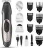 Liberex Kit de coupe sans fil 4 en 1 tondeuses à cheveux rasoir électrique toilettage de la barbe 3 vitesses T-Blade Detailer pour hommes P08172635673