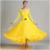 Scene Wear Waltz Ballroom Dress Women Competition Rumba Dance Costumes Ball Gown Foxtrot Clothes Modern Drop Delivery Apparel Otzgb