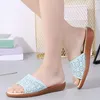 Sandals Summer Breathable Slip On Flat Fashion Shoes For Lady Women's Bedroom Slippers Women