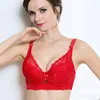 Soutien-gorge 3/4 Coupe Femmes Dames Sous-vêtements sexy Rembourré Dentelle Sheer Soutien-gorge Grand B C D Lingerie Femme Grande Taille