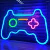 Luzes da noite sinal de néon adolescente menino decoração do quarto é alimentado por usb controlador de jogo luz jogador playe