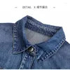 Casual Dresses Denim Shirt Dress Women's 2024 Spring Autumn Pocket Slim Long Sleeved Luxury Jeans With Belt Office Bag Hip