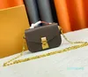 Мини-кошелек с золотой цепочкой, сумка, кожаный клатч, женские и мужские дизайнерские кошельки, маленькая сумка через плечо, модные сумки через плечо