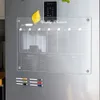冷蔵庫用の磁気アクリルカレンダー毎週のプランナー透明なアクリル冷蔵庫ホワイトボードホームデコレーション6個の消去可能なマーカー240219