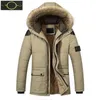 plus size Men's Winter Down stone Jackets island outdoor coats windproof overcoat stoney Waterproof and snow proof puffer Jacket is land Thick colla fur caot