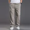 Mens casual Cargo Cotton pants men pocket loose Straight Pants Elastic Work Trousers Brand Fit Joggers Male Super Large Size 6XL y240122