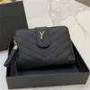 Women Wallets Luxury Coowhide Carderment Designer y Billfold Letter Carders Indime Pink Black Pres