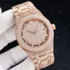 Audemar Piquet Vol Diamanten Horloges Heren Automatisch Mechanisch Horloge 41 Mm Bezel Waterdicht Mode Zakelijk Horloges Montres De Luxe Geschenken Mannen