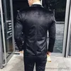 Herrdräkter blazrar nya trendiga silver sammet män kostymer hackade lapel tre stycken formell heta försäljning män prom blazers för manlig sim fit kostymer set