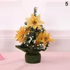 Mini arbre de noël à paillettes de 20CM, haute qualité, flocons de neige, ornements suspendus, décoration de fête à domicile, VE280d