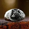 Кольца кластера BEIER Design 2024 Стиль Викинг Кольцо с головой волка из нержавеющей стали для мужчин Специальные винтажные ювелирные изделия с животными оптом